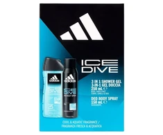 Adidas Ice Dive Gift Set Deospray 150 ml and dušo želė Ice Dive 250 ml 150ml