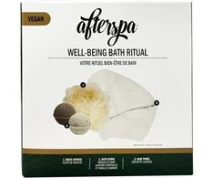 „AfterSpa Well-Being Bath Ritual“ dovanų rinkinys, putojančios vonios bombos, 2 vnt. prausimosi kempinės, plaukų rankšluostis