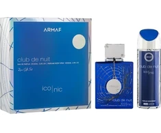 Rinkinys vyrams Armaf Club De Nuit Mėlyna Iconic SET M (EDP 105 ml, kūno dulksna 200 ml)