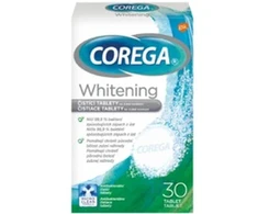 Dantų šepetėlis Corega Whitening 30 dantų valymo tablečių, 30 vnt.