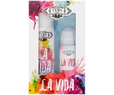 Cuba La Vida rinkinys moterims (EDP, 100 ml + rutulinis antiperspirantas, 50 ml)