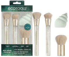 Ecotools Brochas Maquillaje Esponja Sea Gems Estuche 4 Piezas