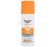 Eucerin Sun Oil Control Tinted Sun Gel Kreminis SPF 50+ kremas nuo saulės, atspalvis: Medium, 50 ml