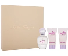 Salvatore Ferragamo Amo Ferragamo Flowerful rinkinys moterims (EDT, 50 ml + kūno losjonas, 50 ml + dušo želė, 50 ml)