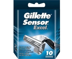 Gillette Sensor Excel Cargador 10 Recambios