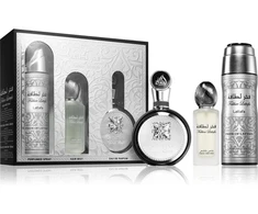 Lattafa Fakhar Lattafa Juodas EDP rinkinys vyrams (EDP 100 ml + Dezodorantas 200 ml + Air Freshener 300 ml)