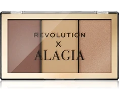 Makeup Revolution Alagia Face Like Alagia Highlight &amp; Bronze Palette – Kontūravimo paletė 7,5 g