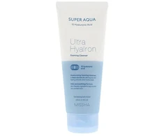 Missha Super Aqua Ultra Hyalron Cleansing Foam veido valomosios putos su hialurono rūgštimi, 200 ml