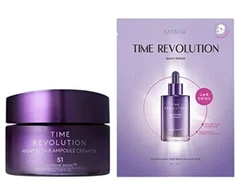 „Missha Time Revolution Night Repair“ kreminės ir kaukės dviejų dalių dovanų rinkinys