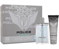 Police Sidabrinis Allure EDT rinkinys vyrams (EDT 100 ml + Dušo želė 100 ml)