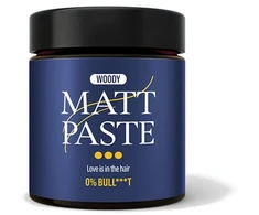Steves No Bull Steve's Matinį efektą suteikianti plaukų pasta, stipri (Matt Paste) 90 g