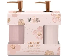 The Luxury Bathing Prabangus maudymosi intensyvaus rankų priežiūros dovanų rinkinys „Creme Brulee“, „Apelsinų žiedai“ ir „Vanilla“ (2 vnt.)