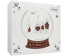 Ziaja „Brownie“ rinkinys (su 160 ml + prausimosi putos 250 ml + rankų kremas 50 ml + purškiklis 100 ml)