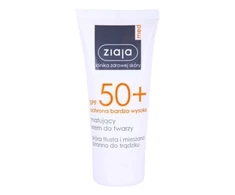 Ziaja Moisturizing Sunscreen SPF 50+ Matinį efektą suteikiantis drėkinantis kremas nuo saulės, 50 ml