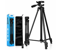 165 cm reguliuojamas fotoaparato stovas su 3D pan/tilt galva, trikojis fotoaparatui, kameros trikojis