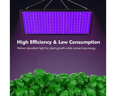 Augalo lempa, pilnas spektras, šviesos panelė 225 LED raudona mėlyna, hidroponikai, 295x300 mm, augalų šviestuvas, LED lempa augalams, LED panelė augalams, pilno spektro LED lempa augalams