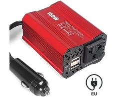 Automobilinis maitinimo keitiklis, 150 W, 12 V į 220 V keitiklis, automobilinis įtampos keitiklis, automobilinis inverteris, 12V–220V automobilinis keitiklis