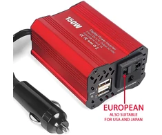 Automobilinis maitinimo keitiklis, 150 W, 12 V į 220 V keitiklis, automobilinis įtampos keitiklis, automobilinis inverteris, 12V–220V automobilinis keitiklis