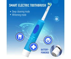Elektrinis dantų šepetėlis, mėlynas, įkraunamas dantų šepetėlis, automatinis dantų šepetėlis, elektrinė dantų šepetėlė, elektrinis šepetėlis dantims