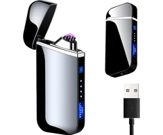 Elektrinis plazminis juodas žiebtuvėlis, USB įkraunamas žiebtuvėlis, bekurpelnis žiebtuvėlis, elektrinis USB žiebtuvėlis, plazminis žiebtuvėlis, liepsnos neturintis žiebtuvėlis