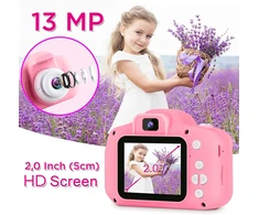 HD vaizdo vaikų rožinis fotoaparatas, vaikų skaitmeninis fotoaparatas, mini vaikų fotoaparatas, vaikų kamera, rožinė vaikų kamera