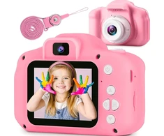 HD vaizdo vaikų rožinis fotoaparatas, vaikų skaitmeninis fotoaparatas, mini vaikų fotoaparatas, vaikų kamera, rožinė vaikų kamera
