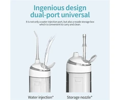 Irigatorius su 5 antgaliais, dantų irigatorius, vandens siūlas, burnos irigatorius