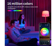 Išmani RGB lemputė su „WiFi“ ir „Bluetooth“ E27 10W, išmanioji spalvota lemputė, RGB šviesos lemputė, E27 10W lemputė su „WiFi“ ir „Bluetooth“