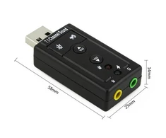 Išorinė USB garso plokštė, virtuali 7.1 garso plokštė, USB į 3,5 mm garso lizdą, USB garso adapteris, USB garso korta, USB į ausinių ir mikrofono jungtį
