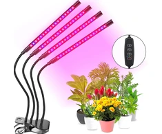 LED auginimo lempa, augalų auginimo lempa, 4 galvučių auginimo lempa, LED lempa augalams, LED fitolempa augalams, augalų lempa, lempa augalų auginimui