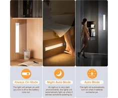 LED lempa su judesio jutikliu, 60 cm, lempa su judesio detektoriumi, judesio sensoriaus lempa, LED šviestuvas su judesio jutikliu, LED juostinė lempa su judesio davikliu
