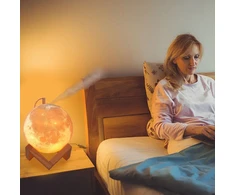 Mėnulio formos lempa oro drėkintuvas, aromato difuzorius drėkintuvas, LED naktinė lemputė drėkintuvas, mėnulio lemputė drėkintuvas, aromatinis oro drėkintuvas, LED mėnulio naktinė lempa