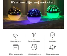 Mėnulio lempos drėkintuvas, oro drėkintuvas difuzorius, ultragarinis violetinis drėkintuvas, mėnulio formos oro drėkintuvas, ultragarinis oro drėkintuvas, lempos tipo drėkintuvas, violetinis oro drėkintuvas