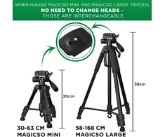 Mini fotoaparato trikojis 31–63 cm, reguliuojamas mini trikojis, mažas fotoaparato stovas