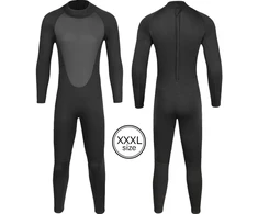 Nardymo ir banglenčių hidrokostiumas 80–90 kg (XXXL), pilno kūno hidrokostiumas, nardymo kostiumas