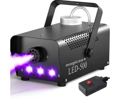 Nešiojamas 500 W LED dūmų rūko generatorius su laidiniu ir belaidžiu nuotolinio valdymo pultu, greitas įšilimas, netoksiški garai, dūmų mašina, rūko mašina, dūmų aparatas, rūko aparatas