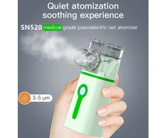 Nešiojamas tinklelinis inhaliatorius–nebulizatorius, medicininis nebulizatorius, nešiojamas inhaliatorius, tinklelinis inhaliatorius, tinklelinis medicininis inhaliatorius