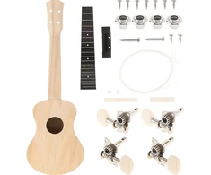 PASIDARYK PATS akustinė ukulelė, PASIDARYK PATS ukulelės rinkinys, rankų darbo ukulelė, ukulelės surinkimo rinkinys