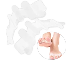 Pirštų skirtukai, pirštų plėtikliai, iššokusių kauliukų (hallux valgus) korektorius, pirštų atskyrikliai