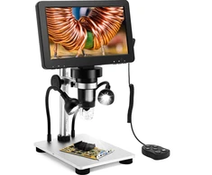 Profesionalus mikroskopas 1200x su ekranu, 7 colių LCD skaitmeninis mikroskopas, skaitmeninis mikroskopas su ekranu, LCD mikroskopas, mikroskopas su monitoriumi