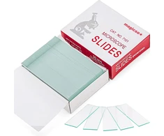Šlifuotais kraštais objektiniai stikleliai mikroskopui, 50 vnt., 76,2x25,4 mm, stikliniai biologiniai objektiniai stikleliai, mikroskopo stikleliai, mikroskopiniai stikleliai