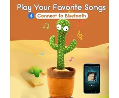 Šokantis kalbantis kaktuso žaislas, dainuojantis kaktusas su „Bluetooth“, šokantis kaktusas, kalbantis kaktusas, dainuojantis kaktuso žaislas