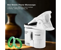 Telefono mikroskopas 60x telefono objektyvas su LED UV šviesa, telefoninis mikroskopas 60x, išmaniojo telefono mikroskopo objektyvas, 60 kartų telefono lupa, telefono lęšis su LED ir UV apšvietimu