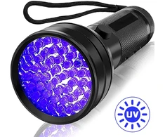 UV žibintuvėlis, 51 LED, ultravioletinis, UV lempa, ultravioletinis žibintuvėlis, UV LED žibintuvėlis