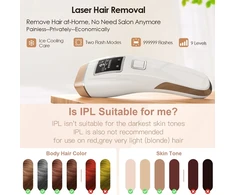 Vėsinantis IPL plaukų šalinimo prietaisas, lazerinis epiliatorius, IPL epiliatorius, fotopulsinis epiliatorius, lazerinė plaukų šalinimo sistema