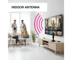Vidaus antena, HDTV vidaus antena su jungtimi, kambarinė antena, televizoriaus vidaus antena