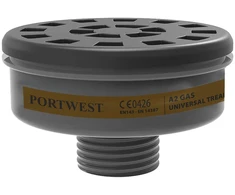 A2 dujų filtras su universalia jungtimi Portwest P906, Pw spalvos: Juodas