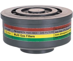 ABEK 1 PORTWEST P920 dujų filtras su specialia siūline jungtimi, Pw spalvos: Pilkas