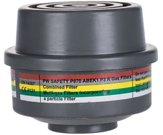 ABEK1P3 kombinuotas PORTWEST P970 filtras su specialia siūline jungtimi, Pw spalvos: Pilkas