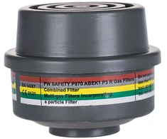 ABEK1P3 kombinuotas PORTWEST P970 filtras su specialia siūline jungtimi, Pw spalvos: Pilkas